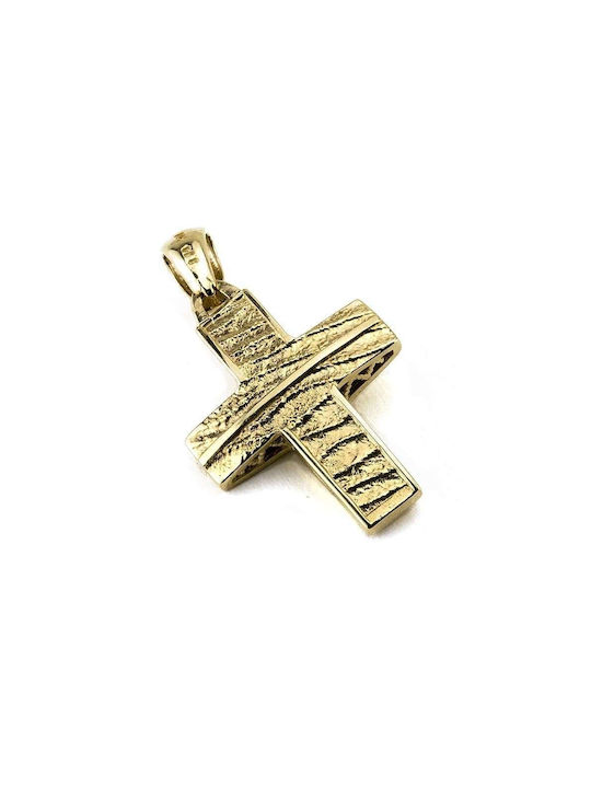 Women's Gold Cross 14K Double Sided Goldsmith