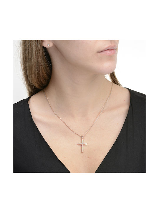 Ioannou24 Women's Gold Cross 14K with Chain