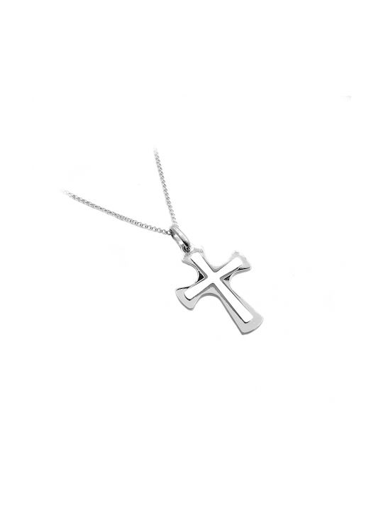 Art d or White Gold Cross 14K with Chain