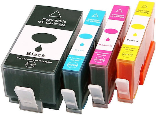 Planetink Compatible Inkjet Printer Ink Package HP 934XL-935XL 95ml Multi (Color) / Black 4pcs