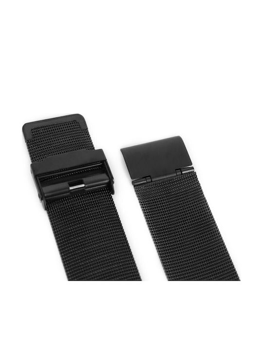 Vitopoulos Metallic-Armband Schwarz 10mm