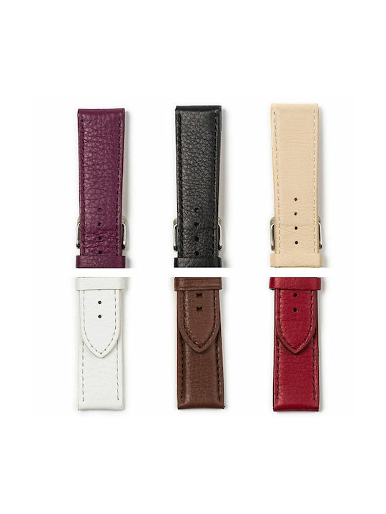 Leather Strap White 20mm