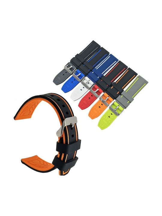 KOSTELO Rubber Strap Black 24mm
