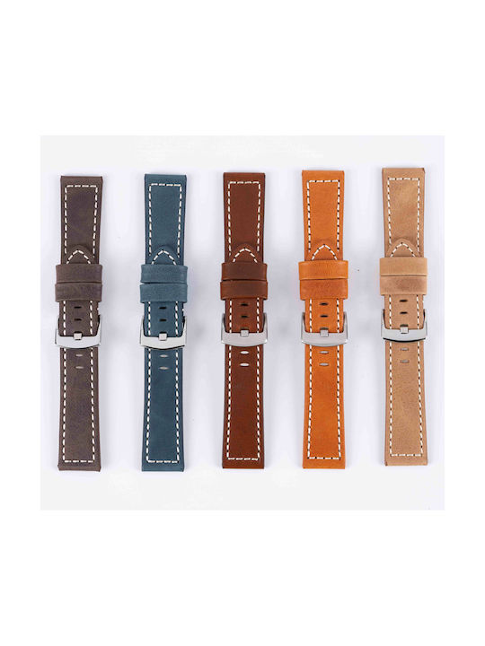 Leather Strap Tabac Brown 20mm