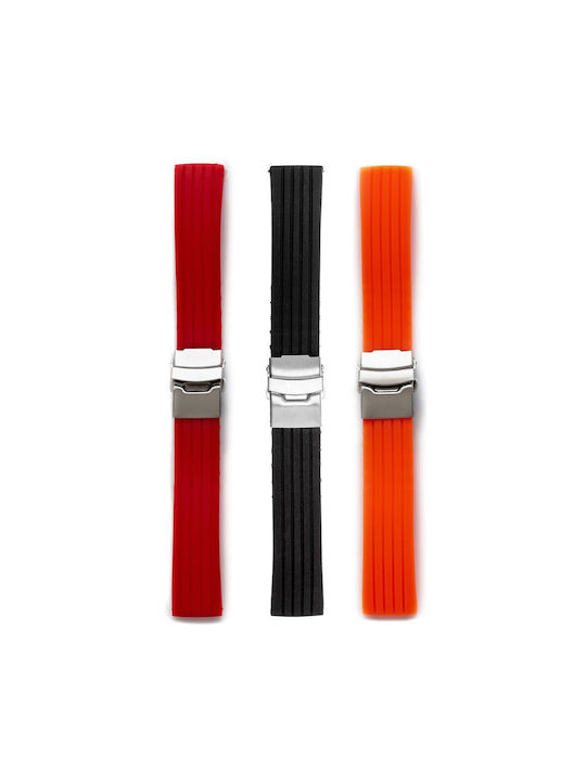 Rubber Strap Red 24mm