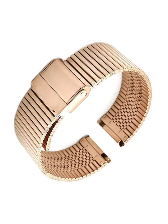 Metallic Bracelet Pink Gold 22mm