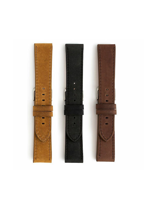 Leather Strap Tabac Brown 20mm