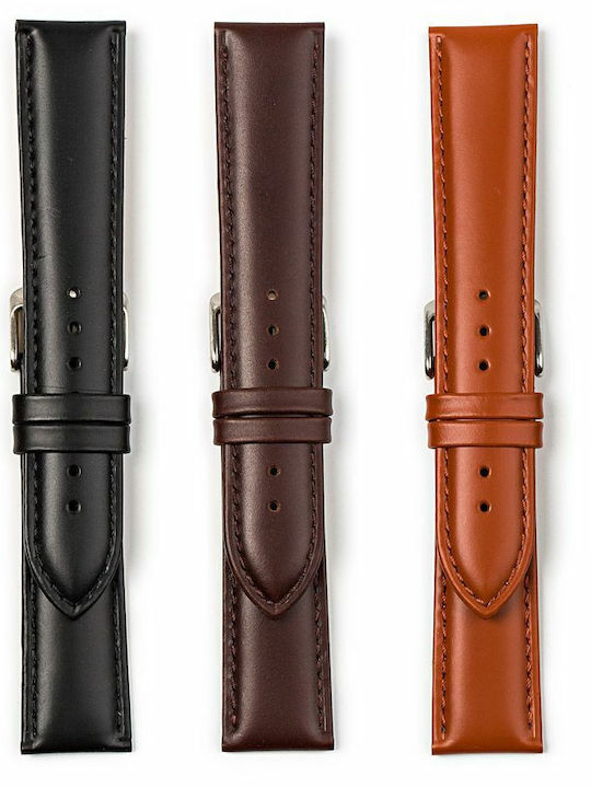 Lederriemen Tabac Braun 20mm
