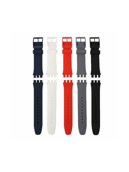 Rubber Strap Black 19mm