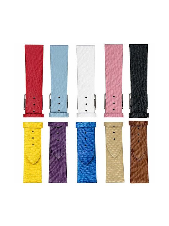 Leather Strap Yellow 18mm