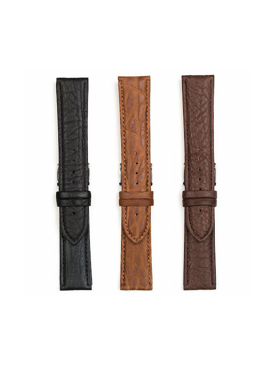 Leather Strap Black 22mm