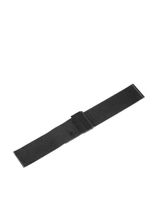 New Era Μεταλλικό Μπρασελέ Μαύρο 24mm