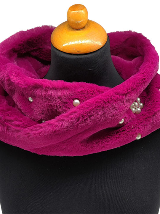 Women's Fur Neck Warmer Fuchsia