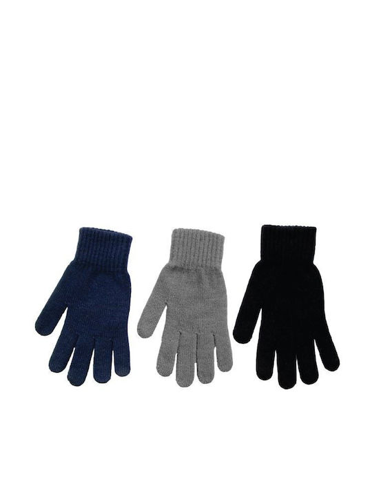 Μπλε Ανδρικά Πλεκτά Γάντια