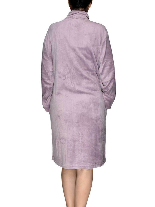 Karelpiu Winter Damen Vlies Robe Rosa