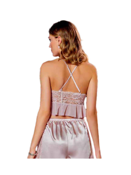 FMS Winter Braut Damen Robe mit Pyjama Rosa