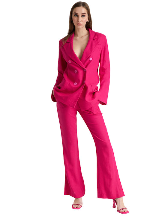 4tailors Blazer pentru femei Sacou Fuchsia