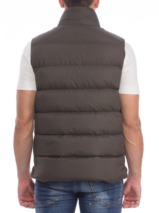 Moncler Men's Sleeveless Puffer Jacket Khaki