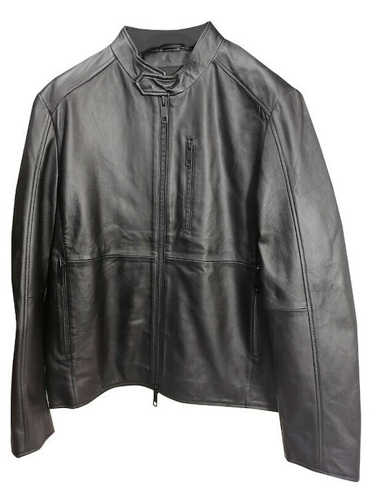 Antony Morato Men's Winter Leather Jacket Black