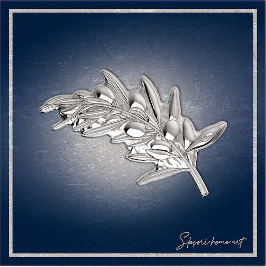 Slevori Κλαδί Ελιάς Κάδρο Μεταλλικό 15x15cm