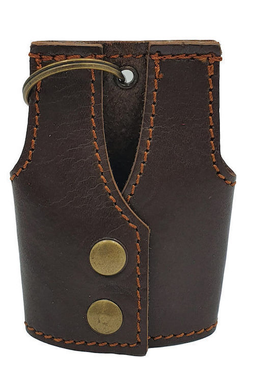 ByLeather Χειροποίητο Μπρελόκ Δερμάτινο Καφέ
