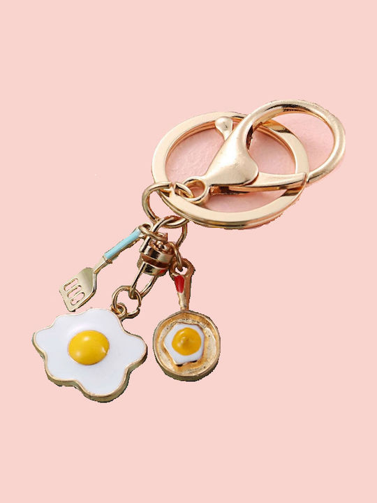 Tatu Moyo Handmade Gold Metallic Keychain