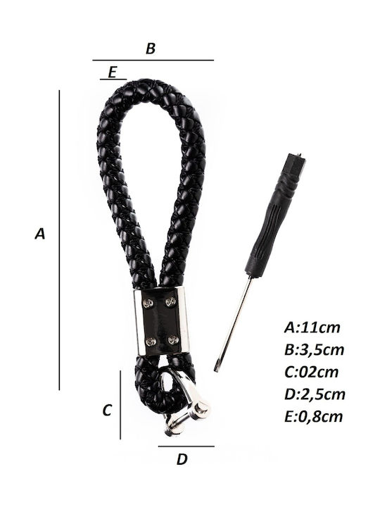 Breloc Lucrat Manual Negru