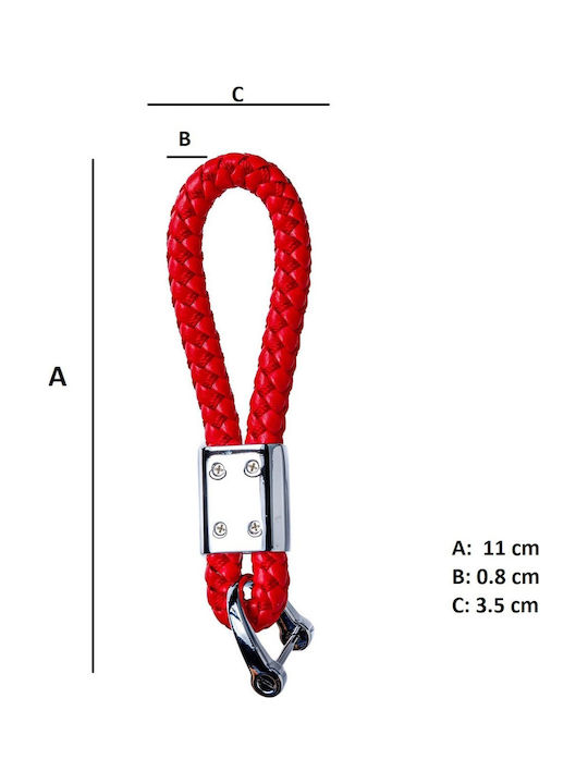 Handmade Red Keychain