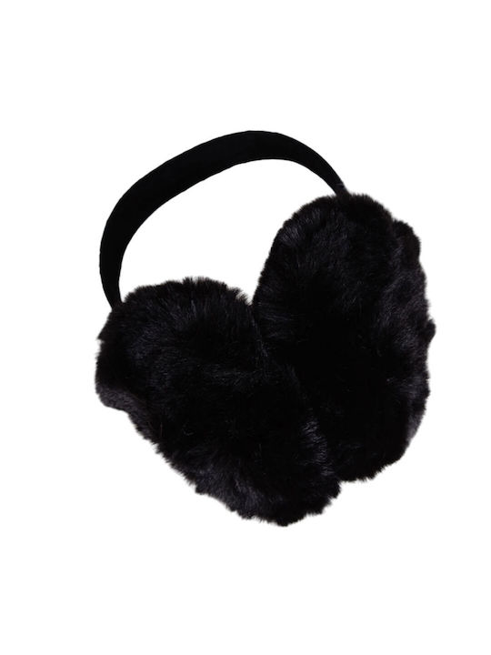 Earmuff Knitted in Black color