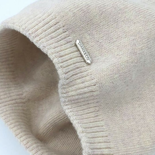 Knitted Beanie Cap Beige