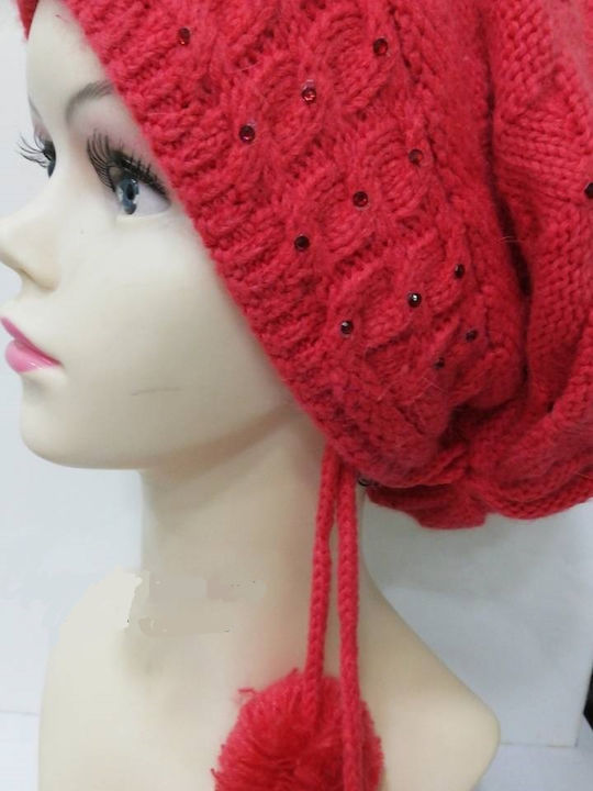 Knitted Beanie Cap Orange