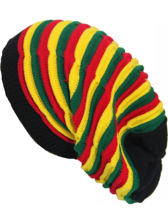 Beanie Unisex Σκούφος Πλεκτός σε Μαύρο χρώμα