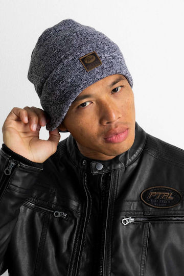 Beanie Ανδρικός Σκούφος Πλεκτός σε Γκρι χρώμα