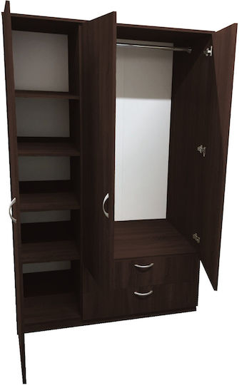 Kendall Τρίφυλλη Ντουλάπα 120x54x190cm Kendall Τρίφυλλη Ντουλάπα 120x54x190cm