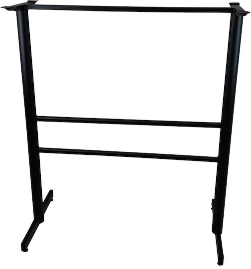 Baza mesei de bar din Metal în Culoare Negru 95x50x89cm