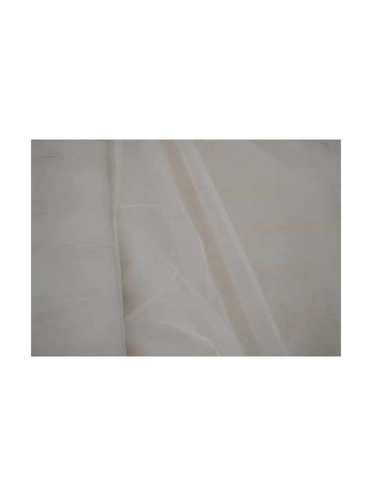 Saray Home Κουρτίνα με Τρέσα Εκρού 140x280εκ.