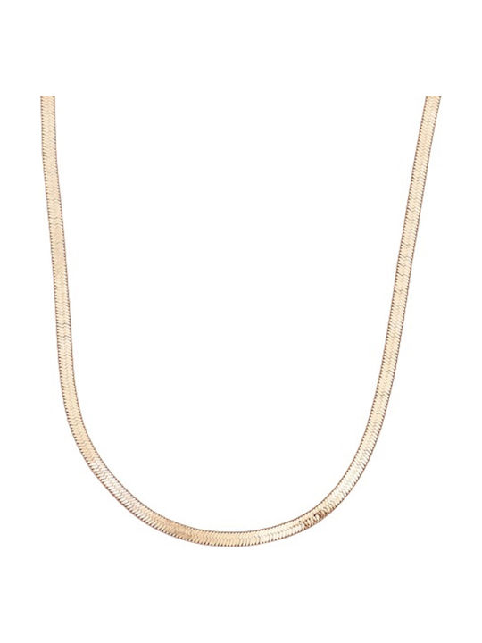 Pearl's Garden Chain Neck made of Steel Gold-plated Length 35cm