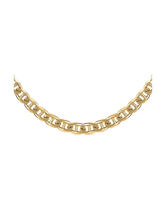 Silver Chain Neck Gold-plated Thin Thickness 5.2mm and Length 60cm