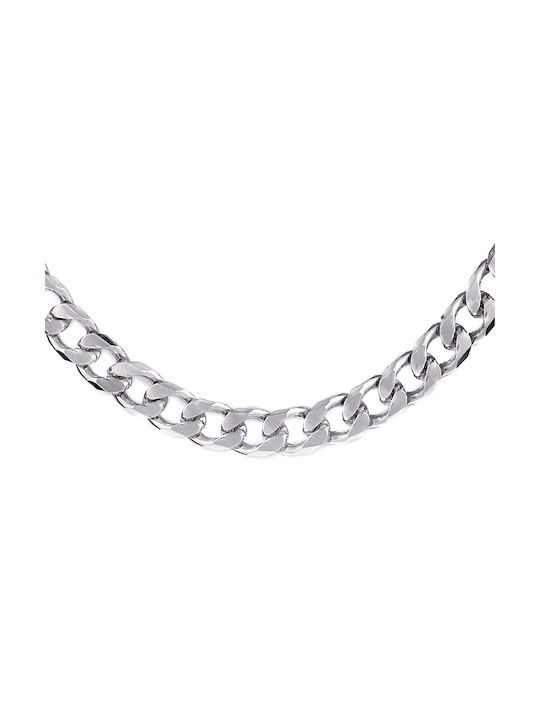 Silver Chain Neck Wide Thickness 8.8mm and Length 60cm