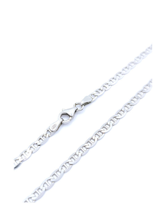 PS Silver Silver Chain Neck Thin Thickness 3.35mm and Length 60cm