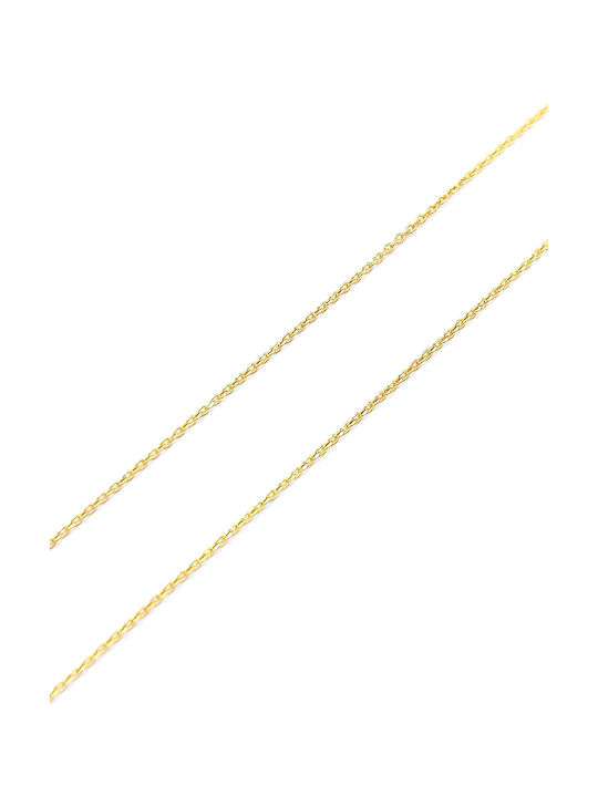 PS Silver Silver Chain Neck Gold-plated Length 40cm