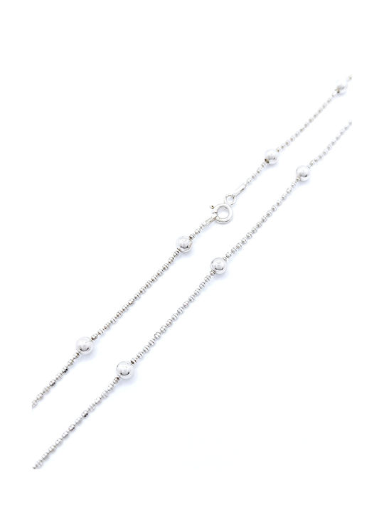 PS Silver Silver Chain Neck Thin Thickness 1.3mm and Length 45cm