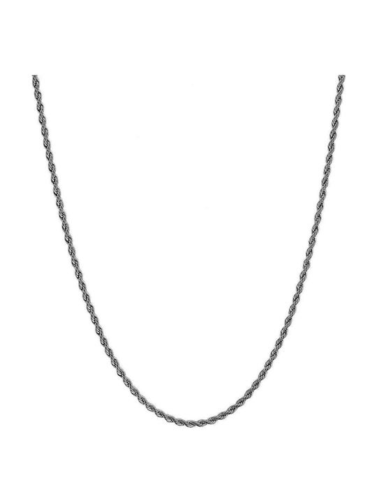 Goldsmith Goldsmith Ασημένια Αλυσίδα Λαιμού Στριφτή Επιχρυσωμένη
