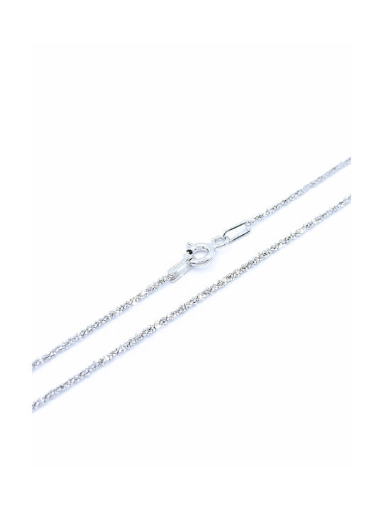 PS Silver Argintie Lănțișor Gât Subțire Grosime 1.3mm și Lungime 44.5cm