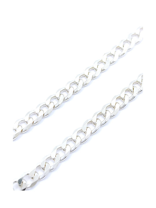 PS Silver Silver Chain Hand Thin Thickness 4.5mm and Length 18.8cm