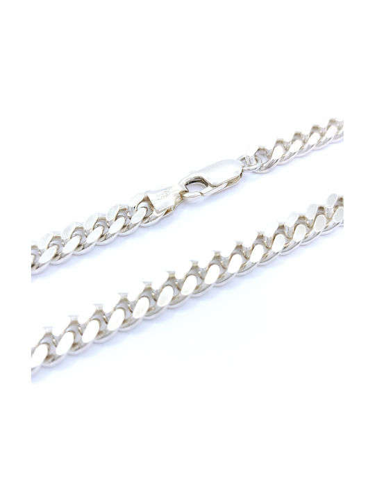 PS Silver Silver Chain Hand Wide Thickness 6.1mm and Length 25cm