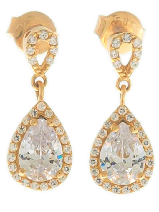 Papadopoulos Gold Set with Necklace & Earrings from Gold 14K