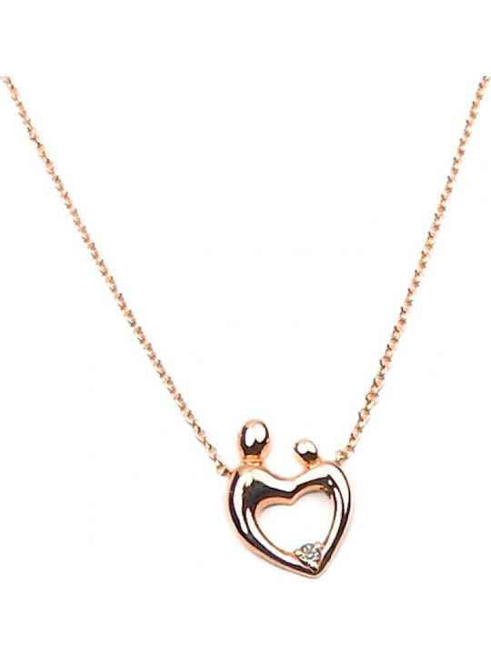 Art d or Set mit Halskette & Armband aus Roségold