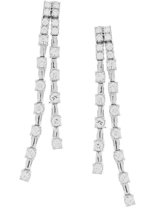 Vitopoulos Set with Necklace , Earrings & Ring from White Gold 14K with Stones