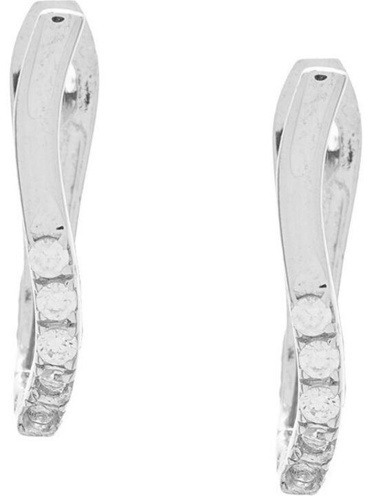 Vitopoulos Set with Necklace , Earrings & Ring from White Gold 14K with Stones